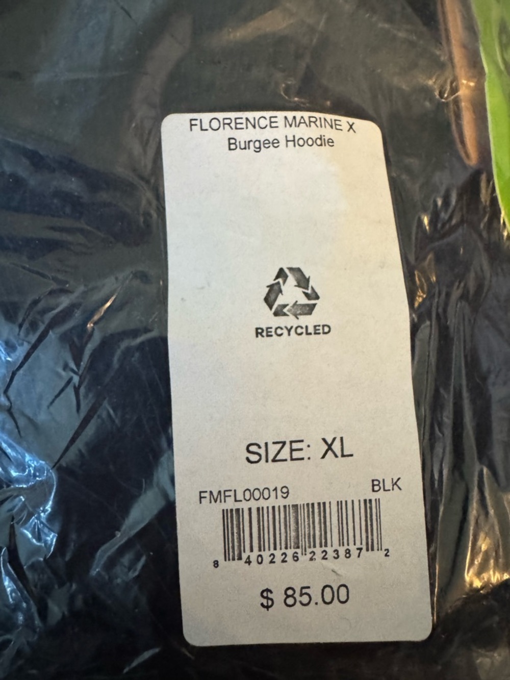 Florence x Marine Black Pullover Hoodie Size XL - Picture 5 of 5